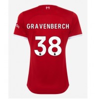 Camiseta Liverpool Ryan Gravenberch #38 Primera Equipación Replica 2023-24 para mujer mangas cortas